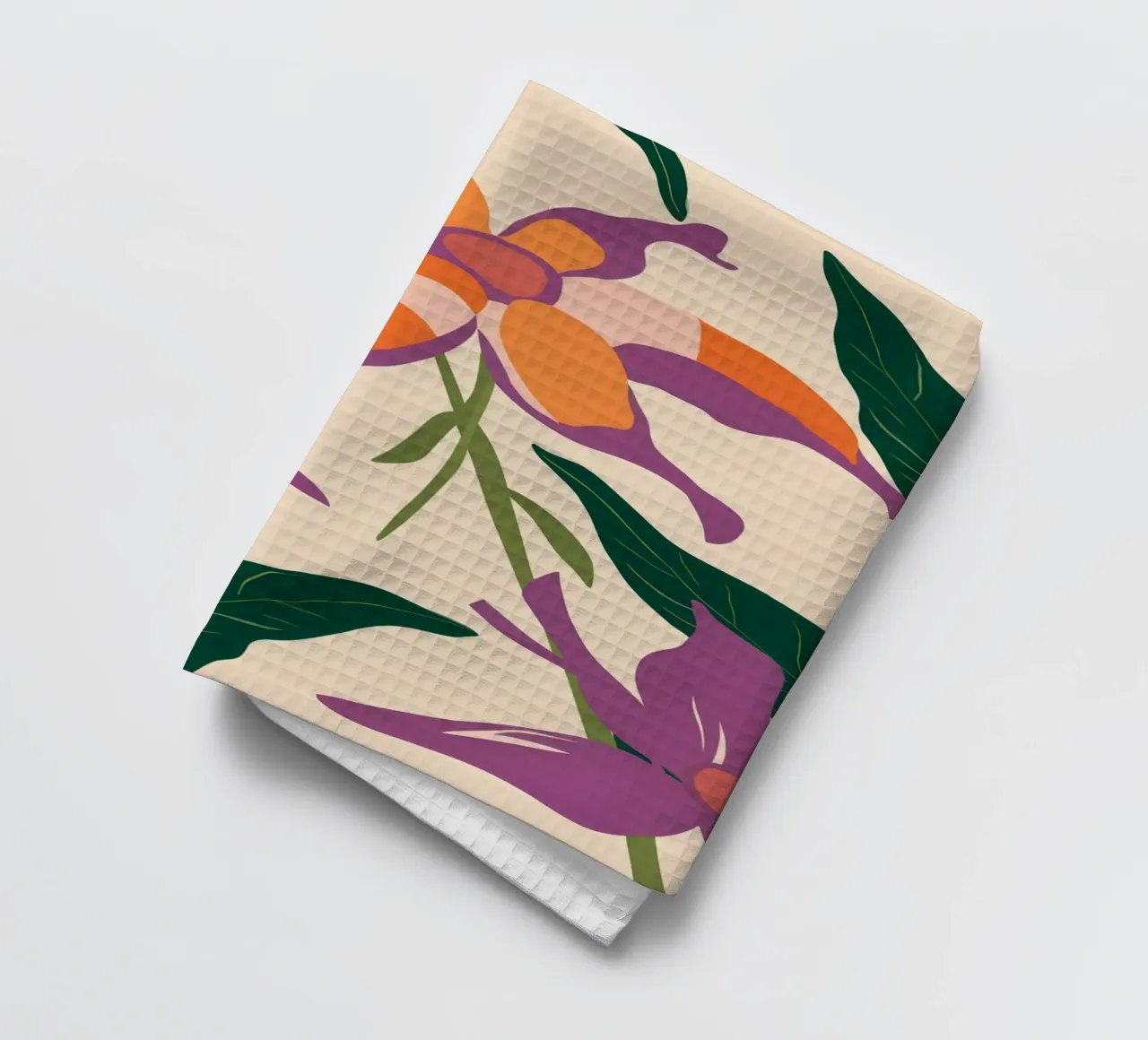Vigne florale élégante torchon de Frosh Pallete