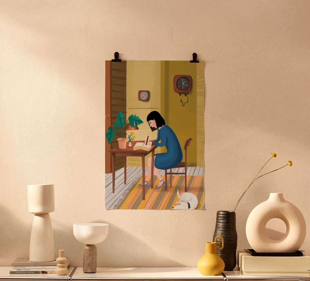 L'angolo dello scrittore poster da Solar Paint