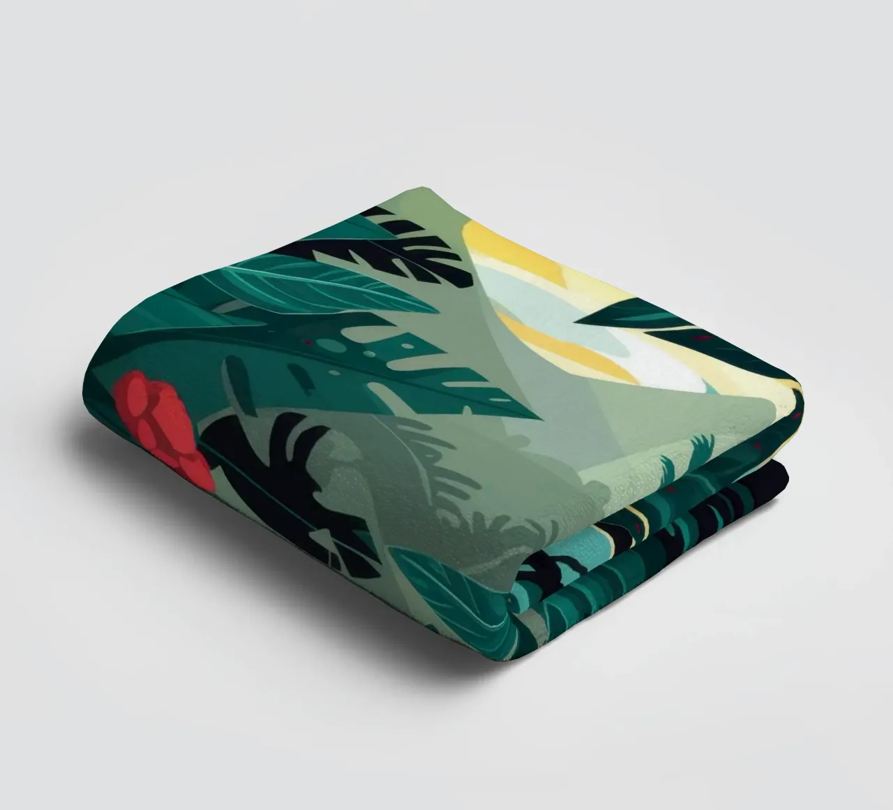 Mysterieuze diepte in de jungle badhanddoek van Frosh Pallete