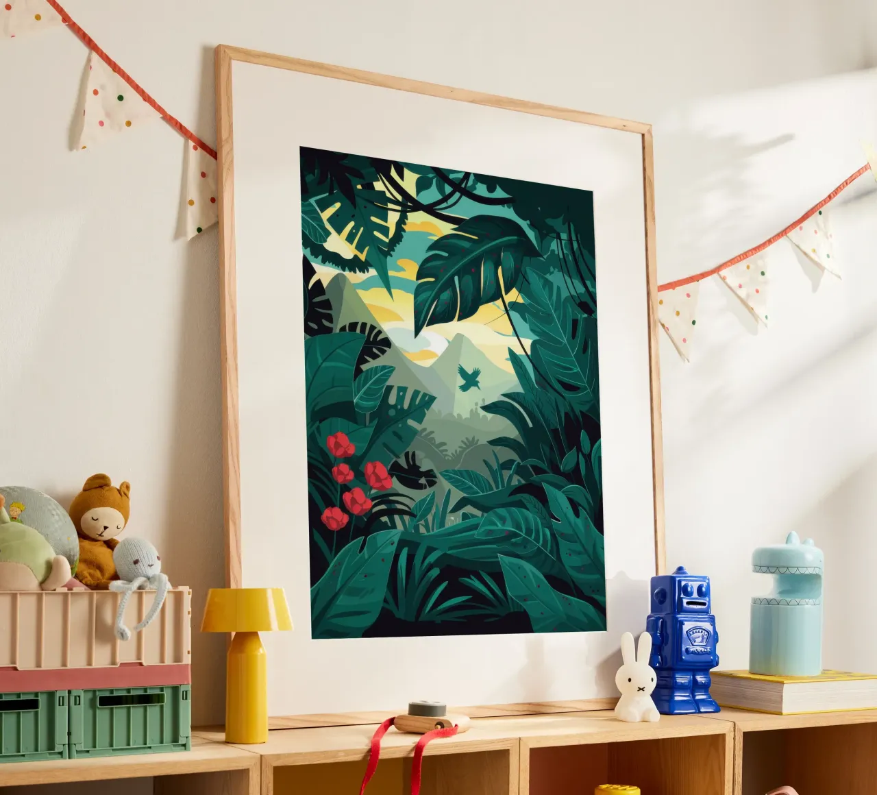 Mysterieuze diepte in de jungle hahnemühle van Frosh Pallete