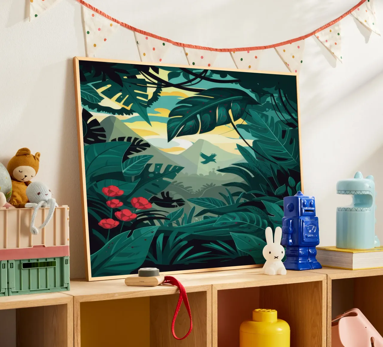 Mysterieuze diepte in de jungle hahnemühle van Frosh Pallete
