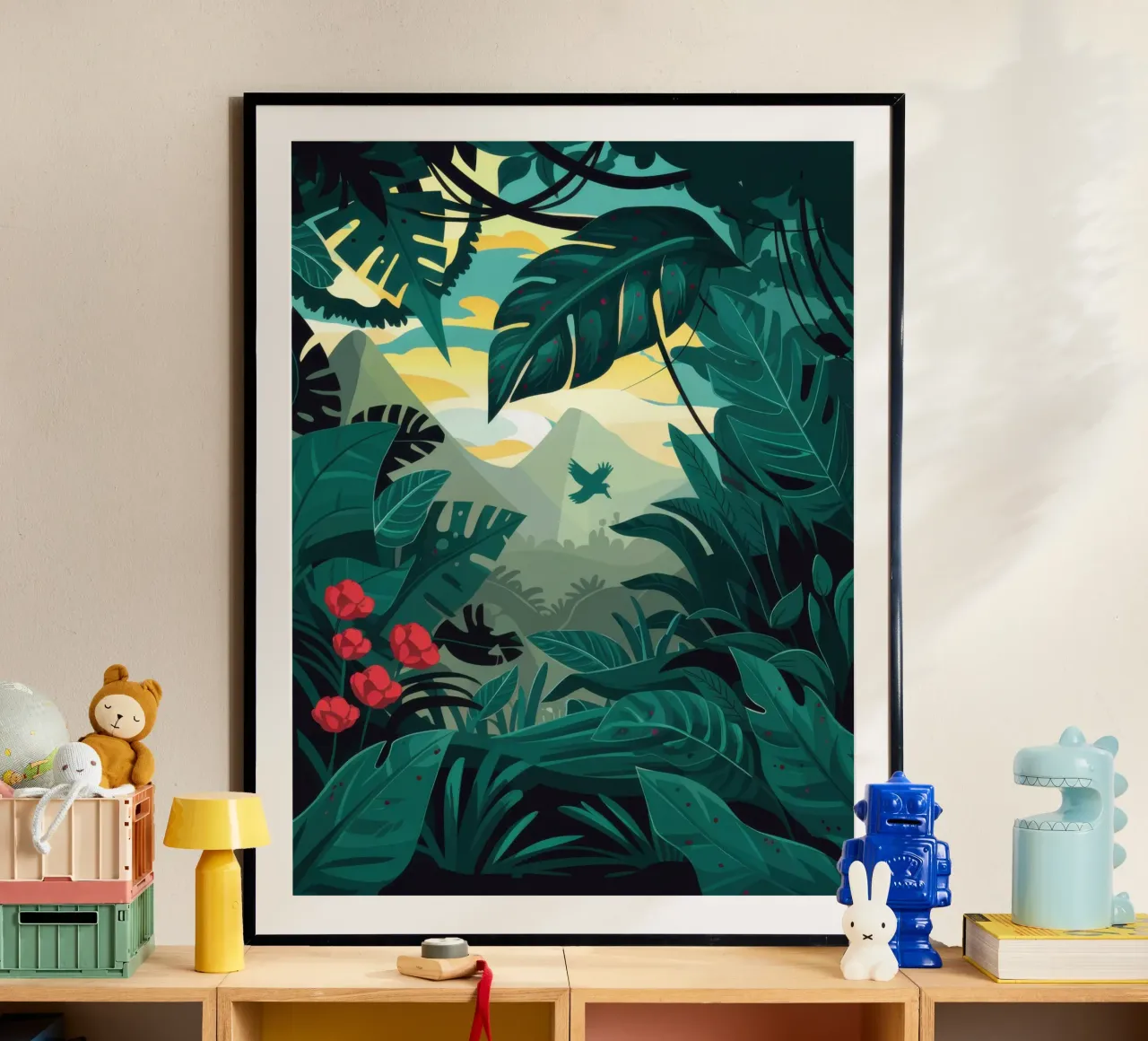 Mysterieuze diepte in de jungle hahnemühle van Frosh Pallete