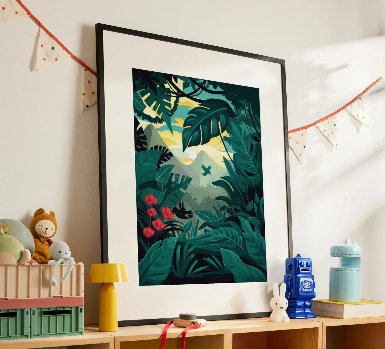 Mysterieuze diepte in de jungle hahnemühle van Frosh Pallete