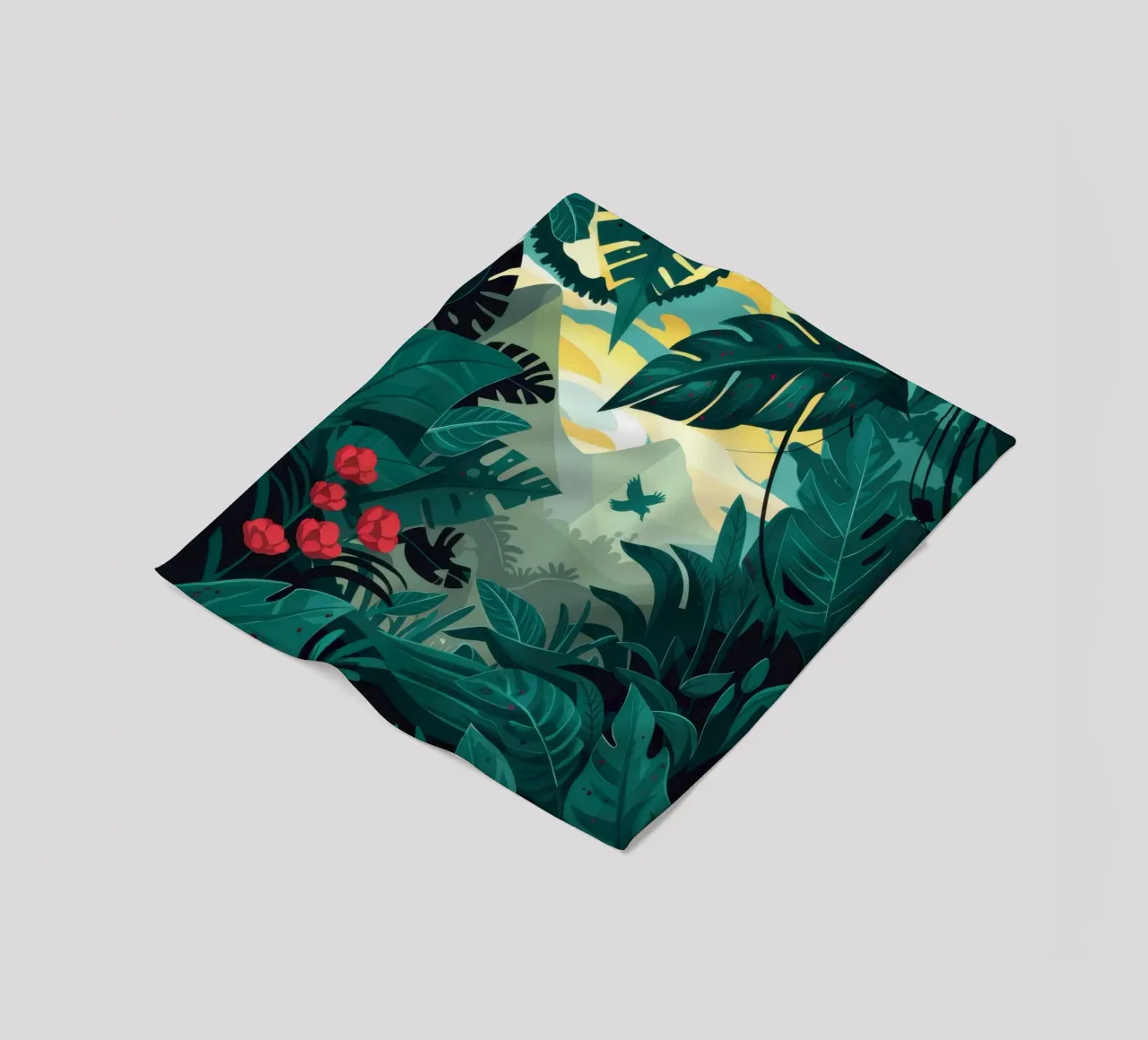 Mysterieuze diepte in de jungle fleecedeken van Frosh Pallete
