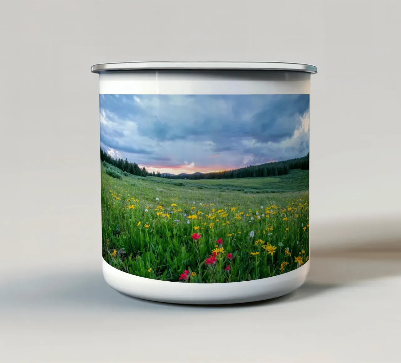 open landscape tazza in smalto da cofa home