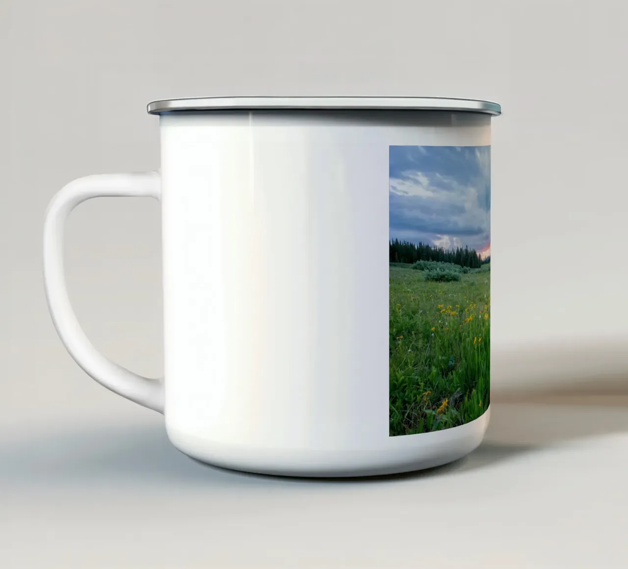 open landscape tazza in smalto da cofa home
