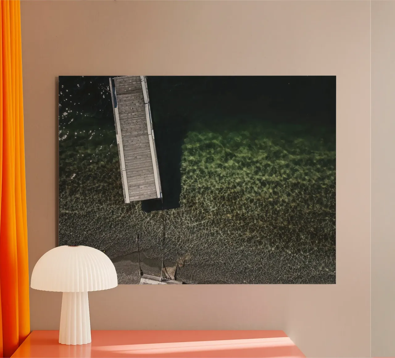 water transparency coastline alu-dibond by Horsire