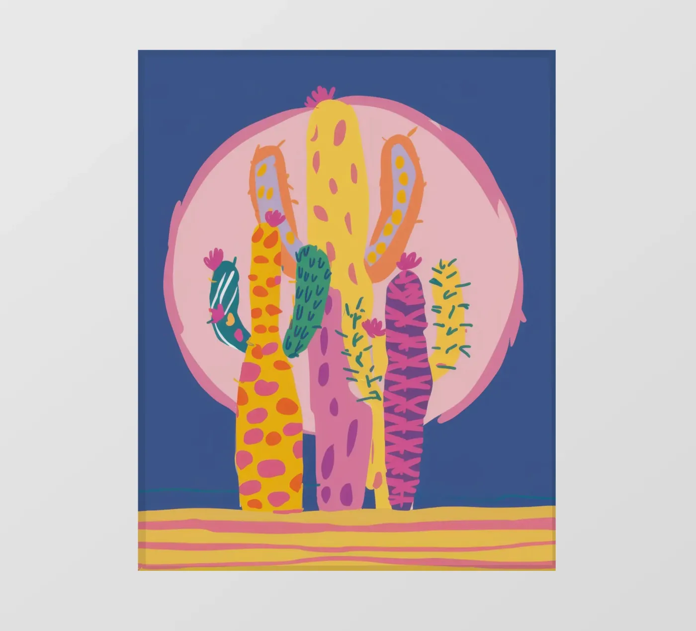 Lunar Cactus Garden fotobehang van Frosh Pallete