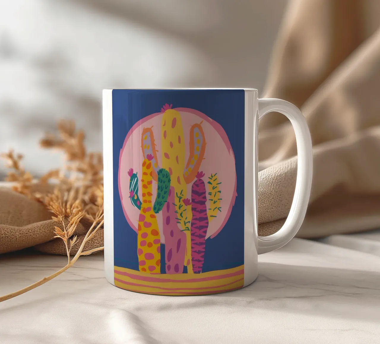 Giardino dei cactus lunari tazza in ceramica da Frosh Pallete