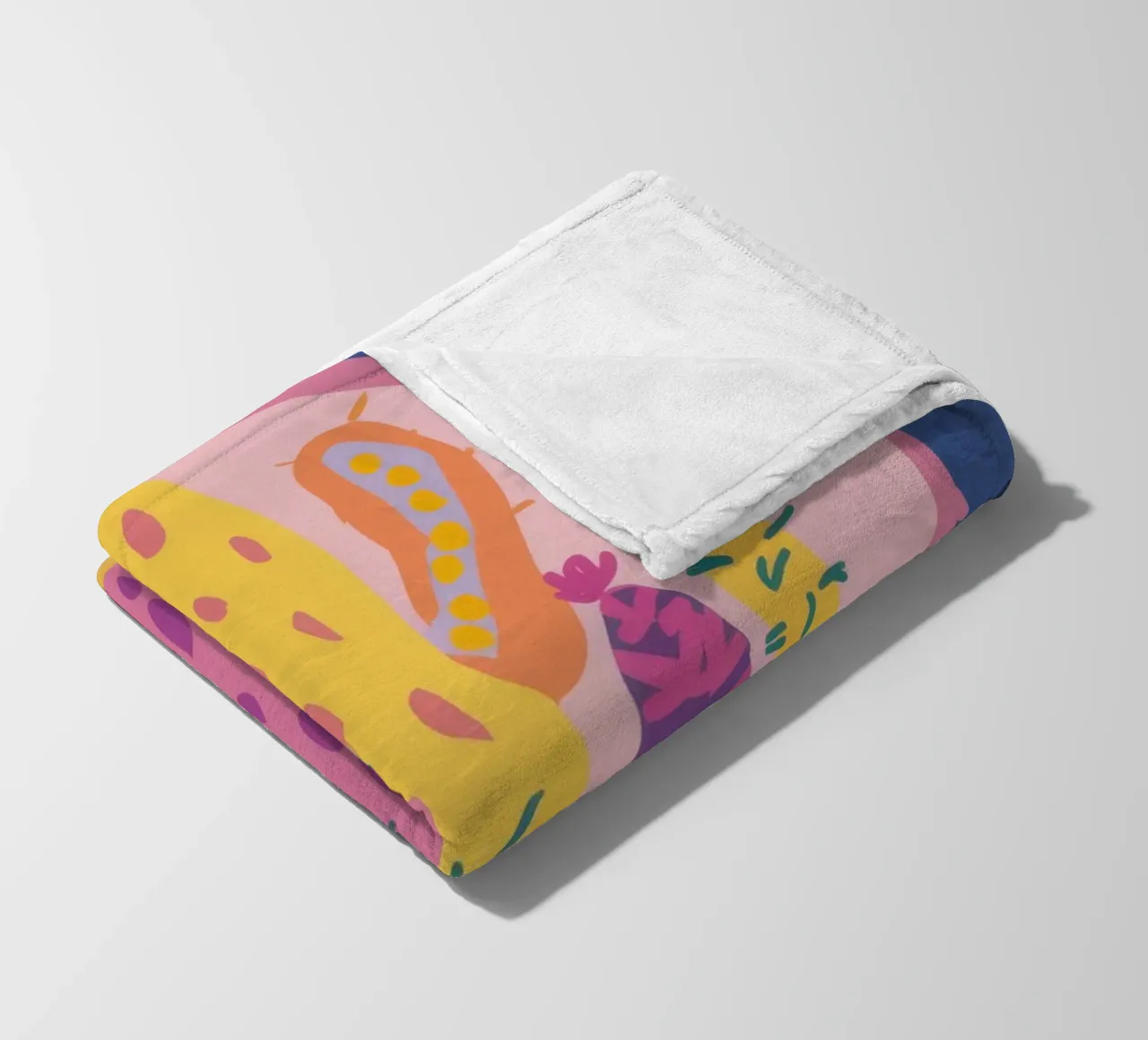 Lunar Cactus Garden fleece blanket by Frosh Pallete