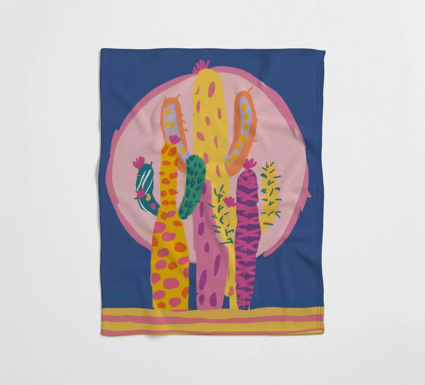 Lunar Cactus Garden Fleecedecke von Frosh Pallete