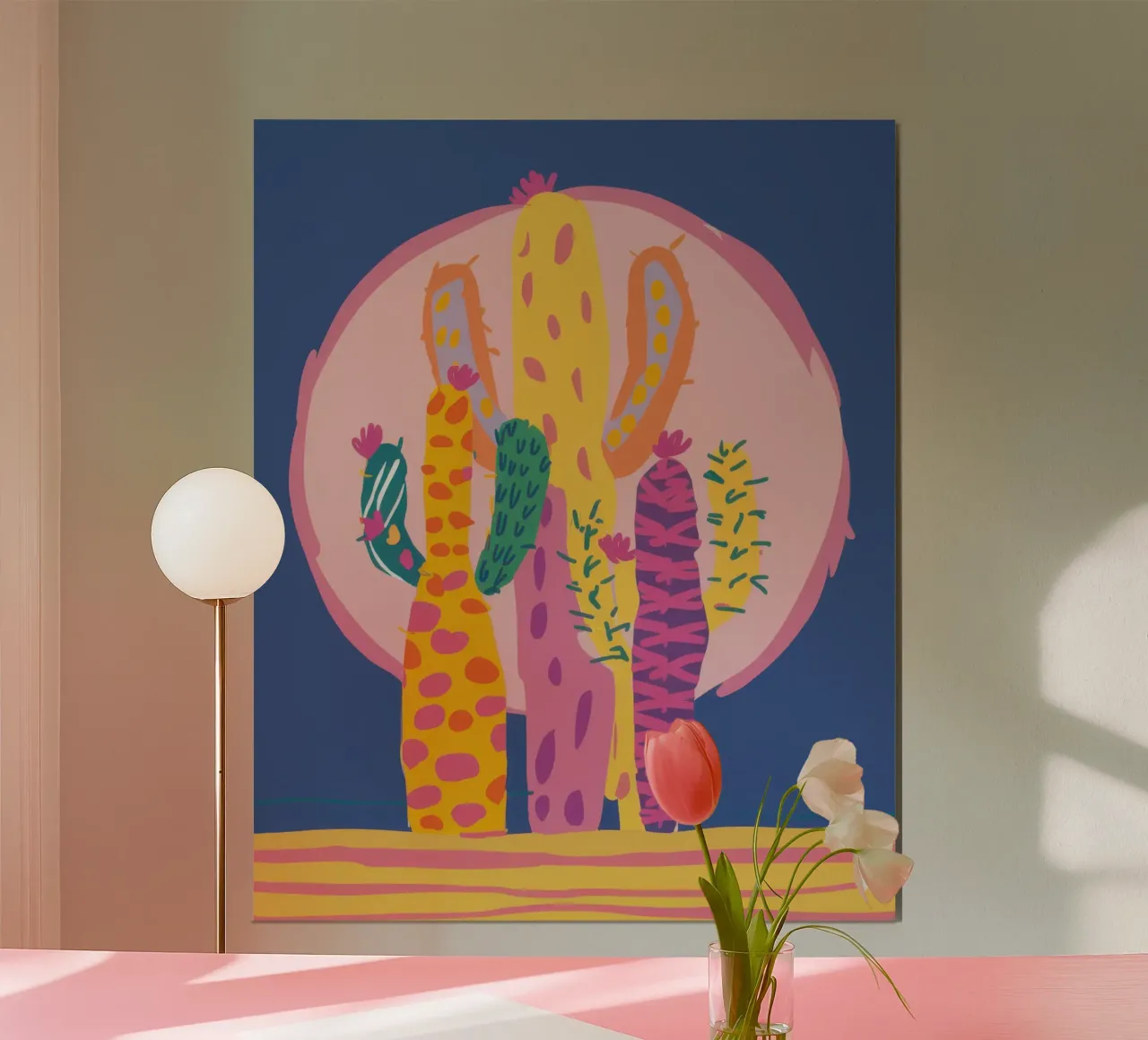 Maancactustuin poster van Frosh Pallete