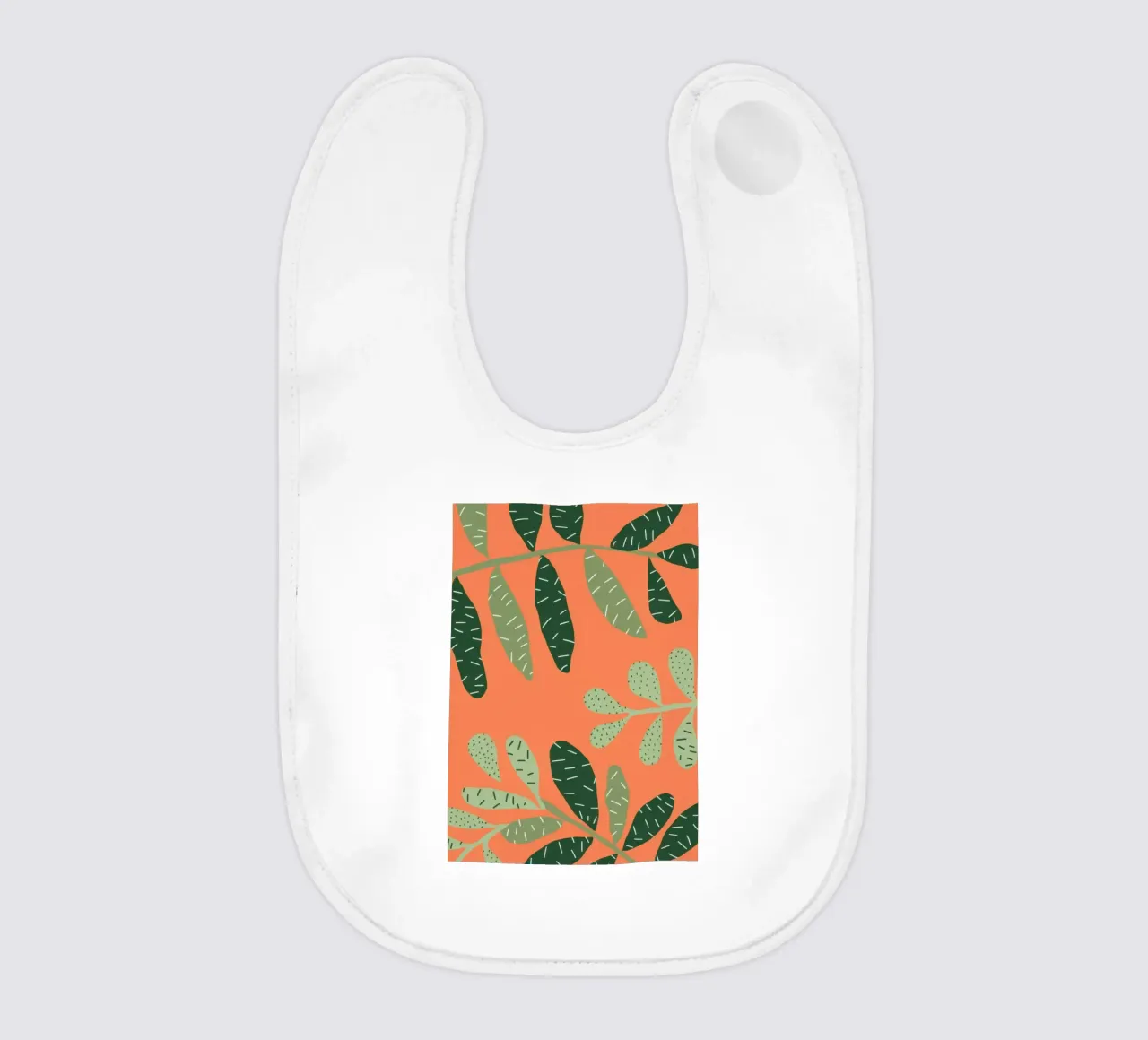 Baldacchino a foglie arancioni bavaglino da Solar Paint