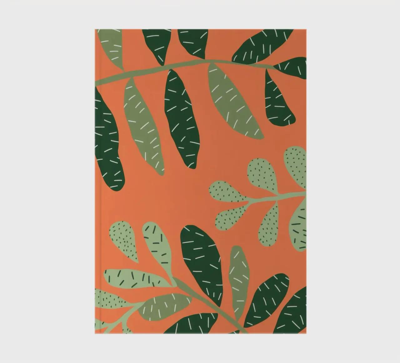 Orange Leaf Canopy notebook by Solar Paint