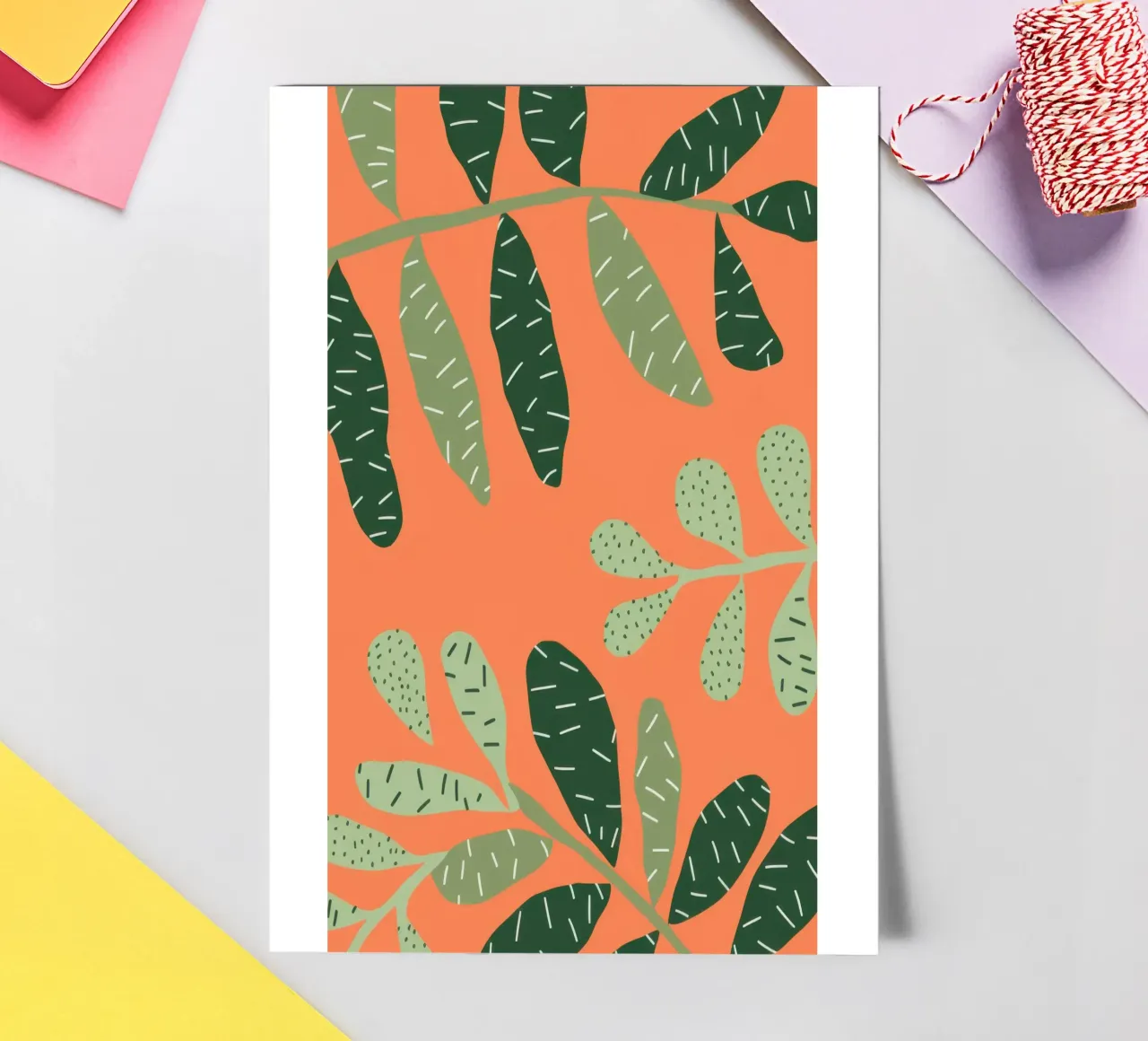 Orange Leaf Canopy sticker sheet by Solar Paint
