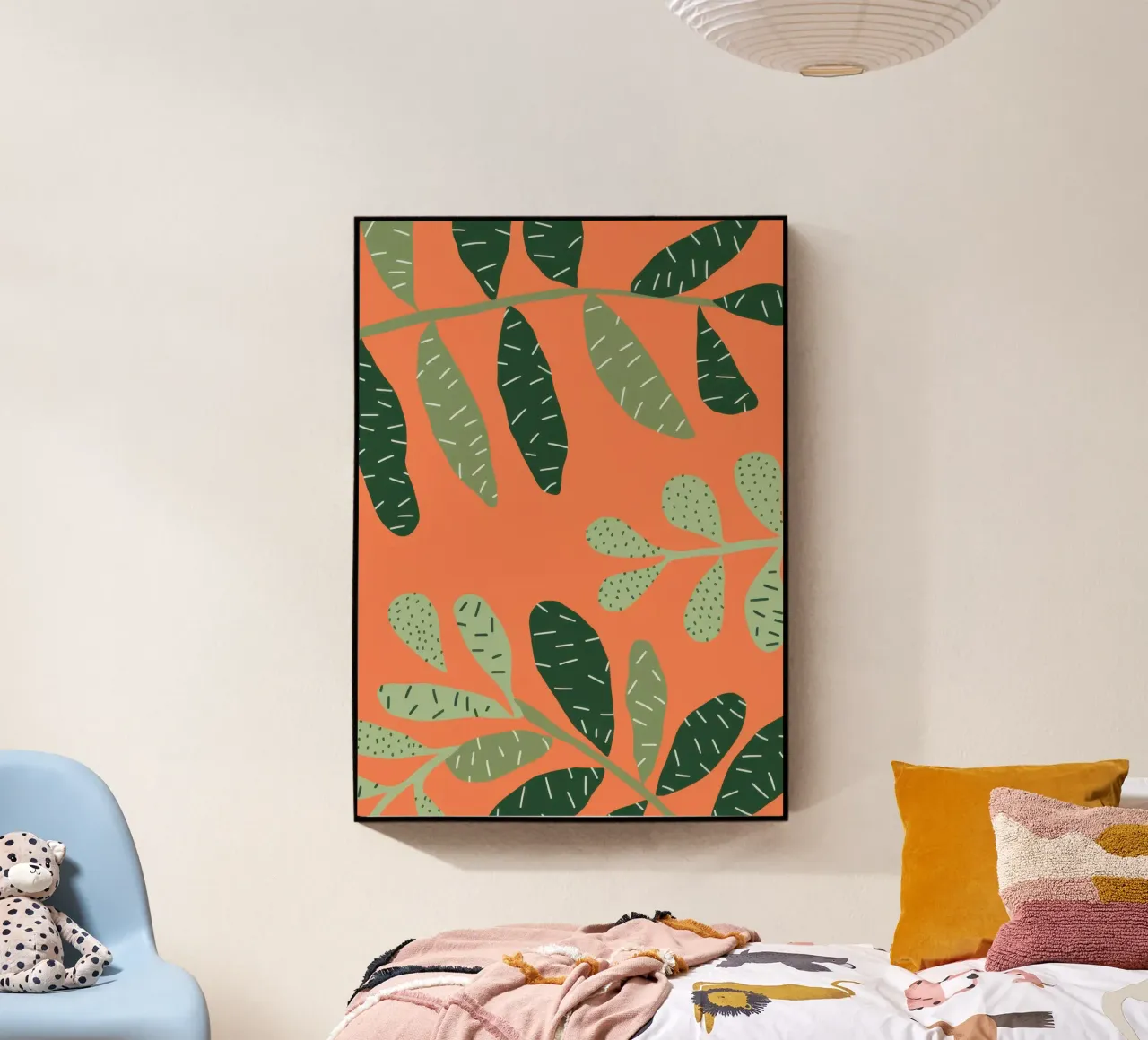 Orange Leaf Canopy acrylic glass by Solar Paint
