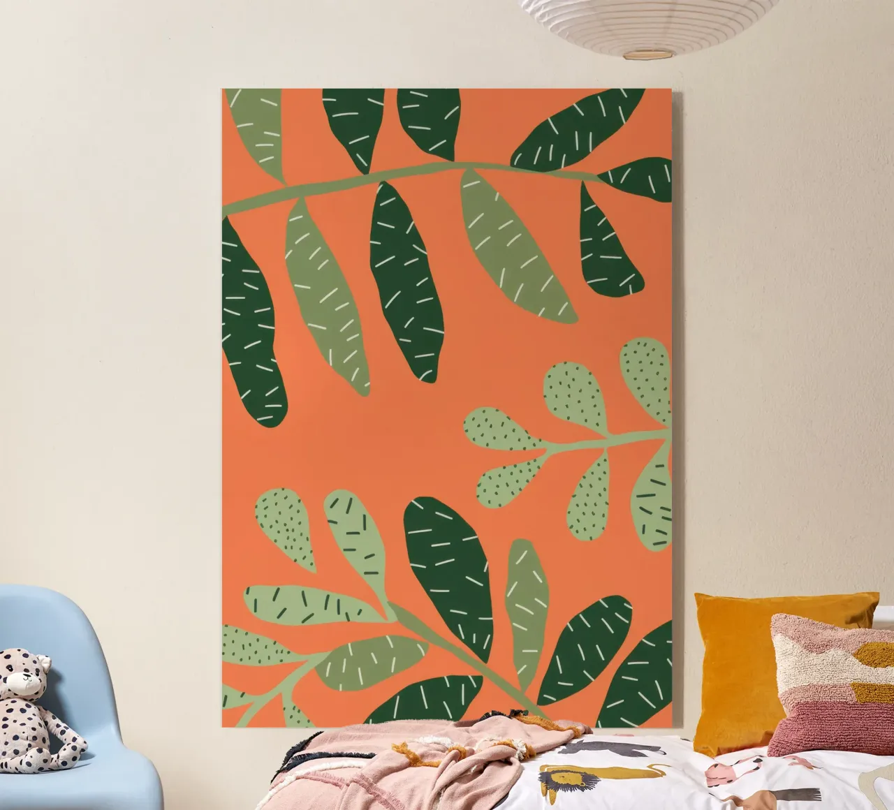 Canopée à feuilles d'oranger plexiglas de Solar Paint