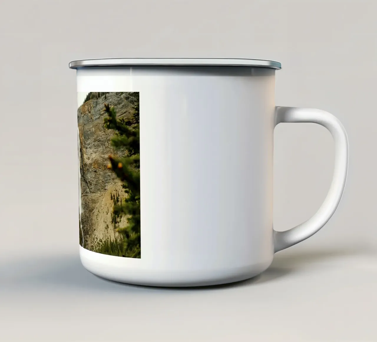 cascading flowing water tazza in smalto da Horsire
