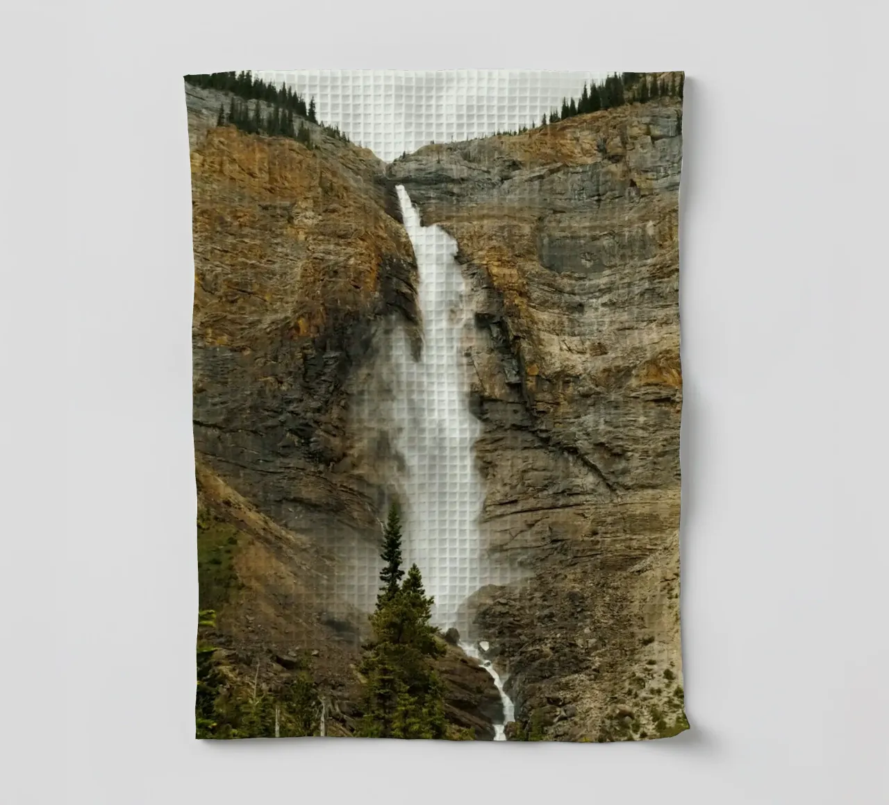 cascading flowing water canovaccio da cucina da Horsire