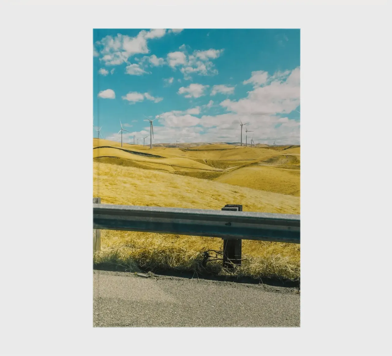 grassy hills electricity notebook by Horsire