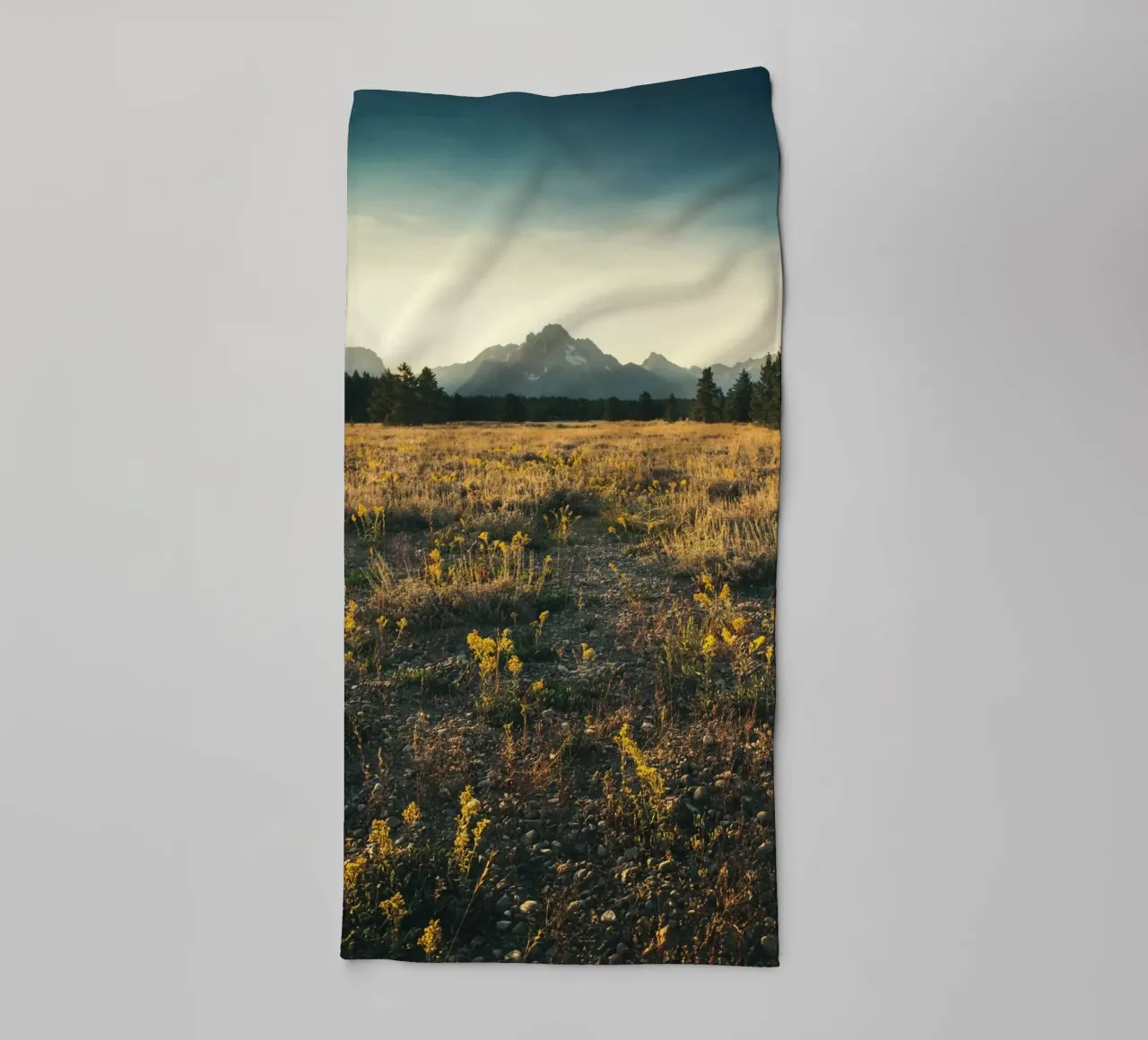 mountains meadow asciugamano da bagno da cofa home