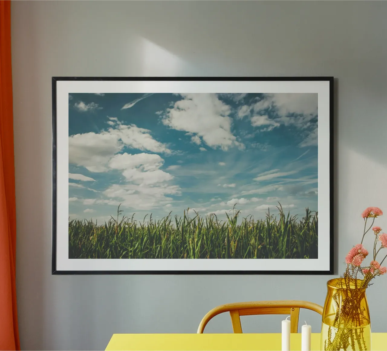 skyline horizon green foliage poster by Horsire