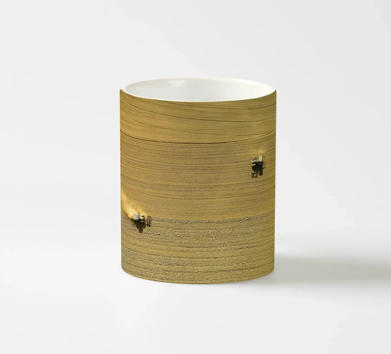 plowed field aerial view tazza in ceramica da cofa home