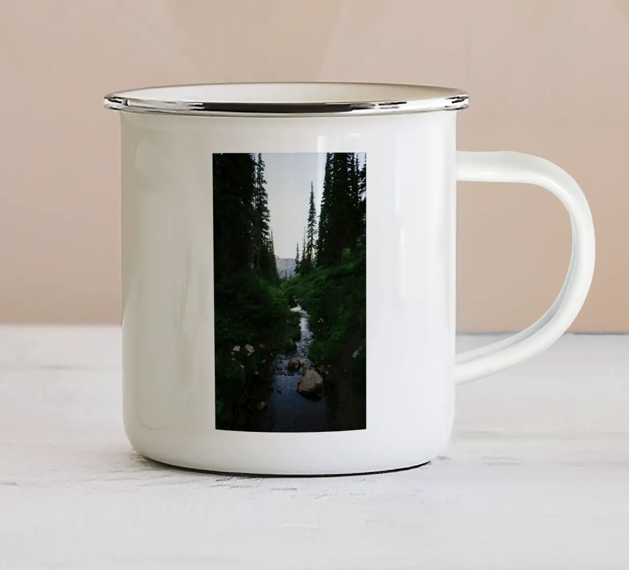 vegetation wilderness tazza in smalto da cofa home