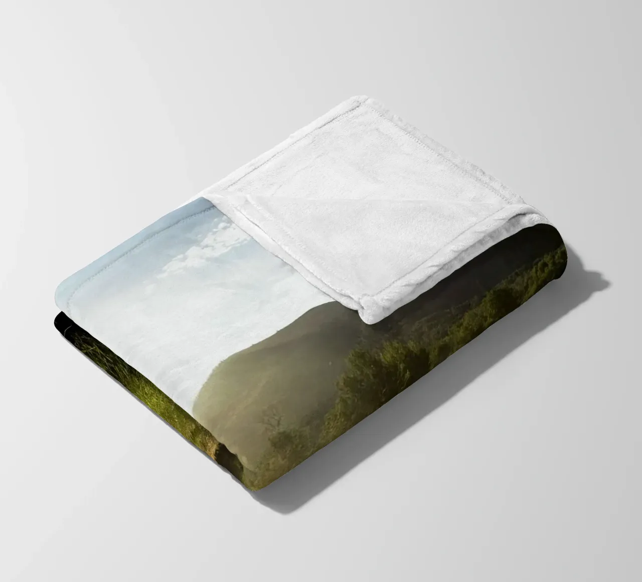 daytime meadow nature scene coperta in pile da cofa home
