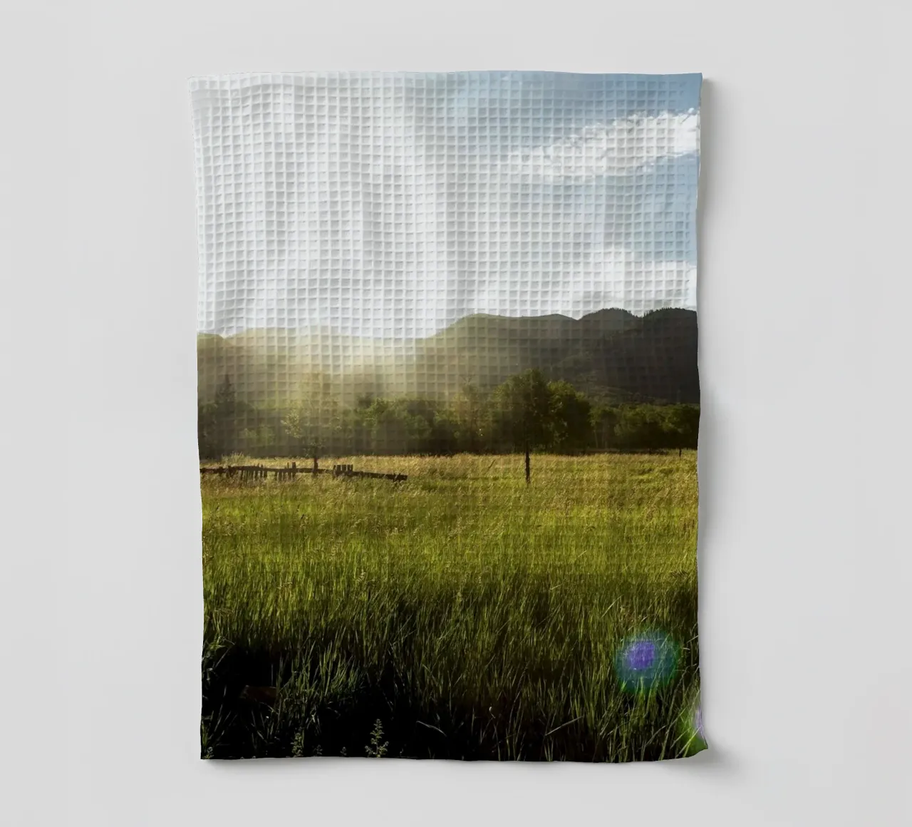 daytime meadow nature scene canovaccio da cucina da cofa home