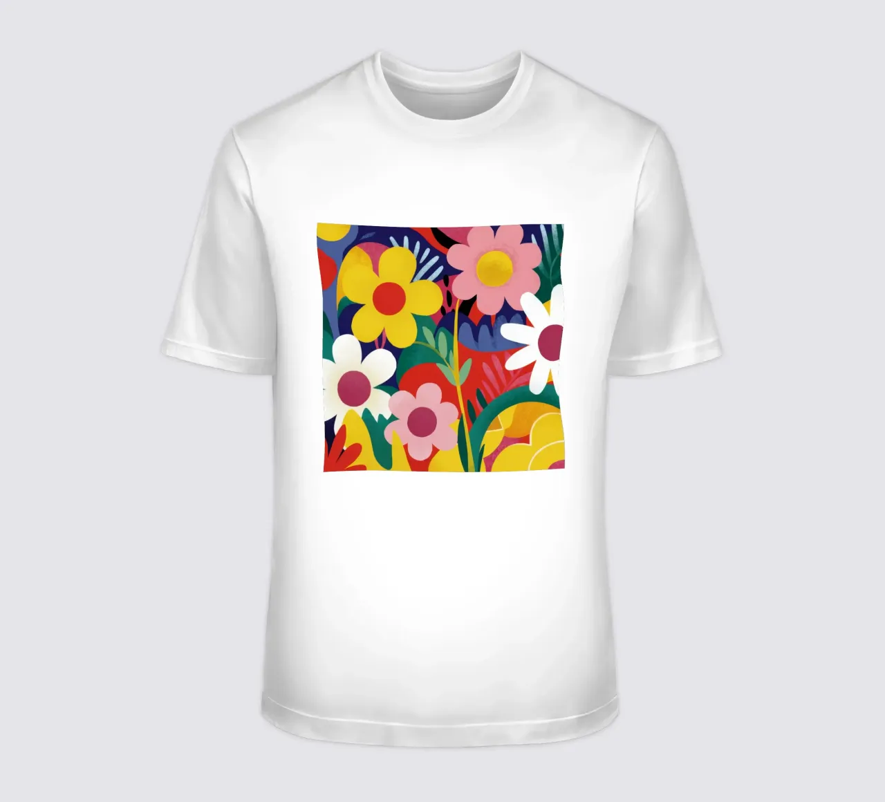 Einfache blumige Freude T-Shirt von Frosh Pallete