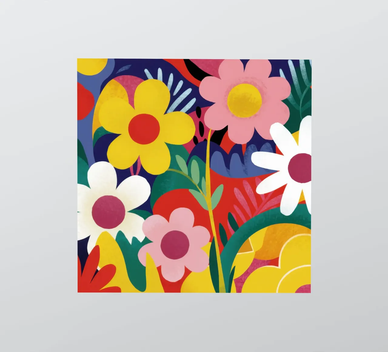 Einfache blumige Freude Sticker von Frosh Pallete