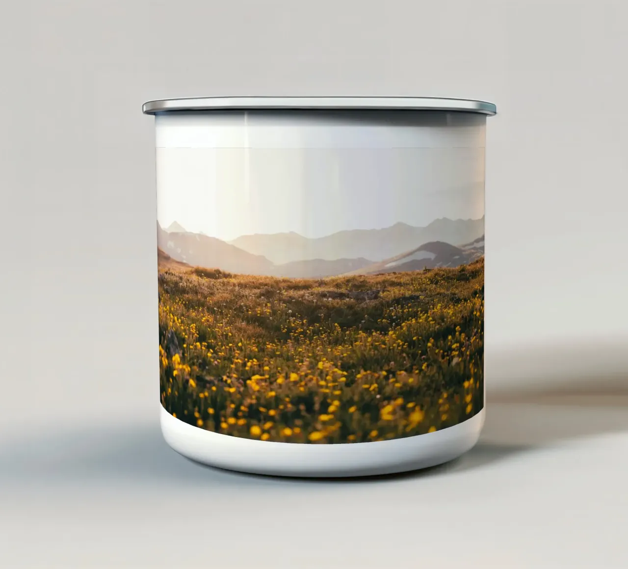 golden hour flora tazza in smalto da Horsire