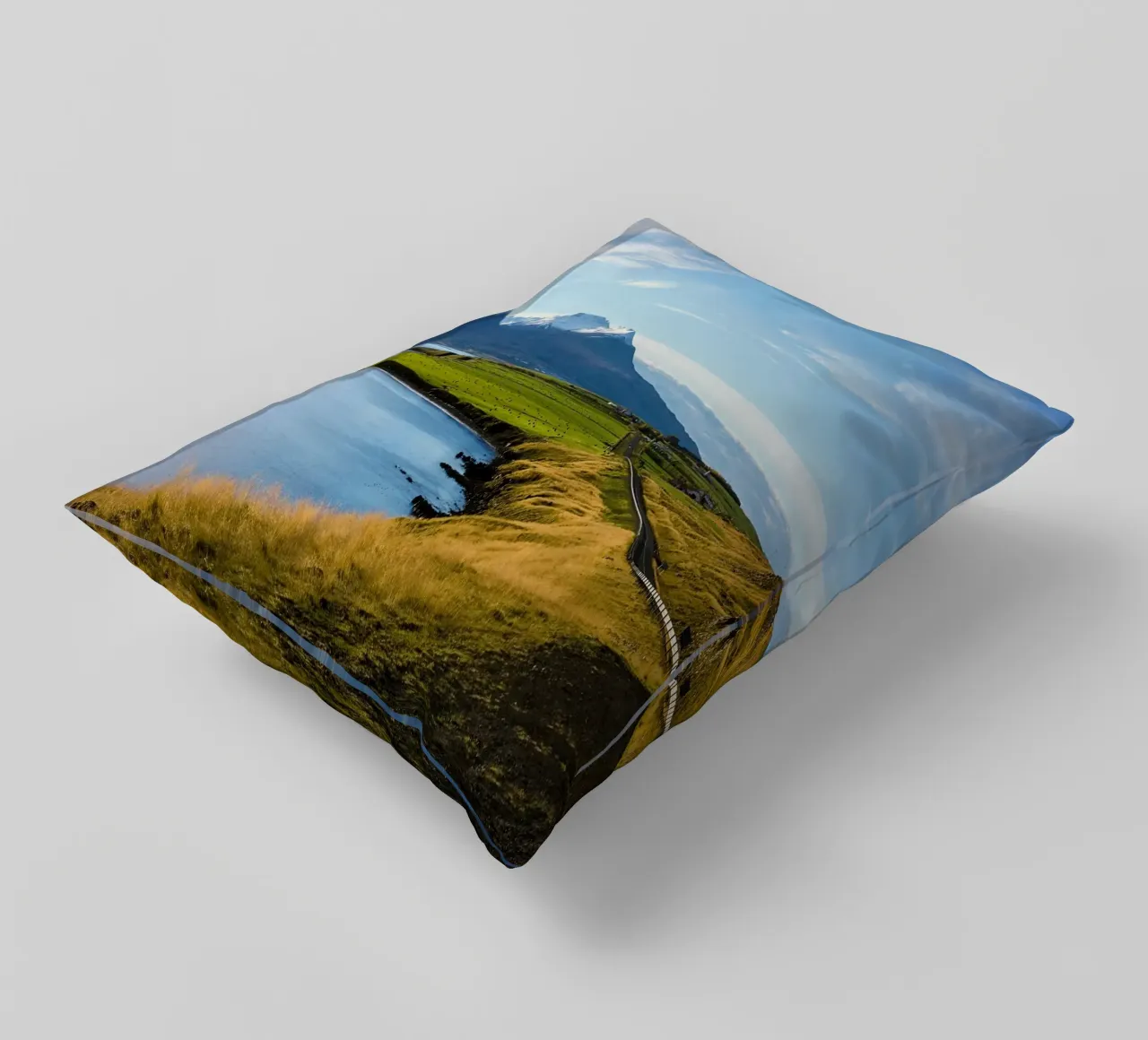 horizon snowcapped cuscino da cofa home