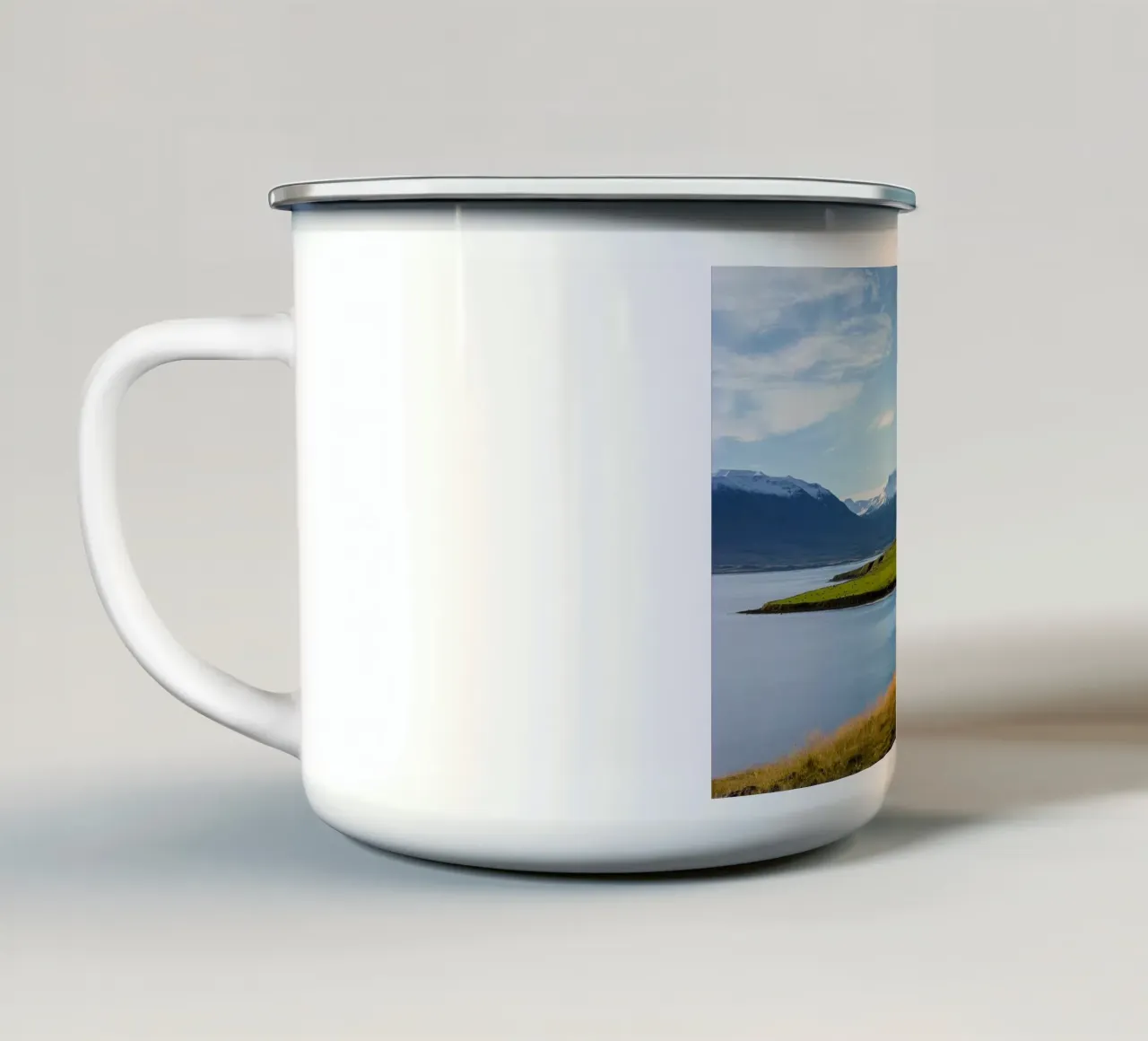horizon snowcapped tazza in smalto da cofa home