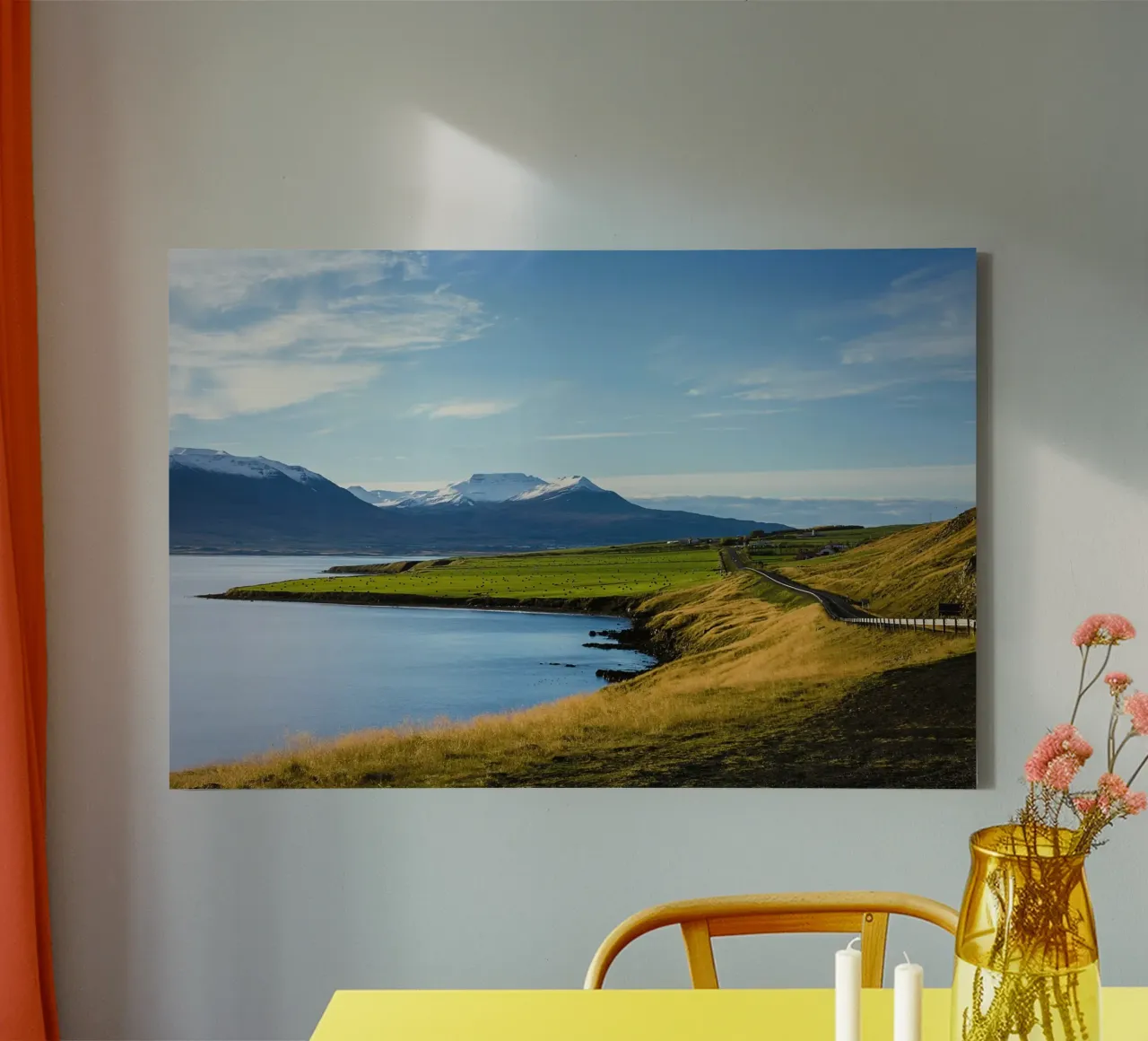 horizon snowcapped canvas by cofa home