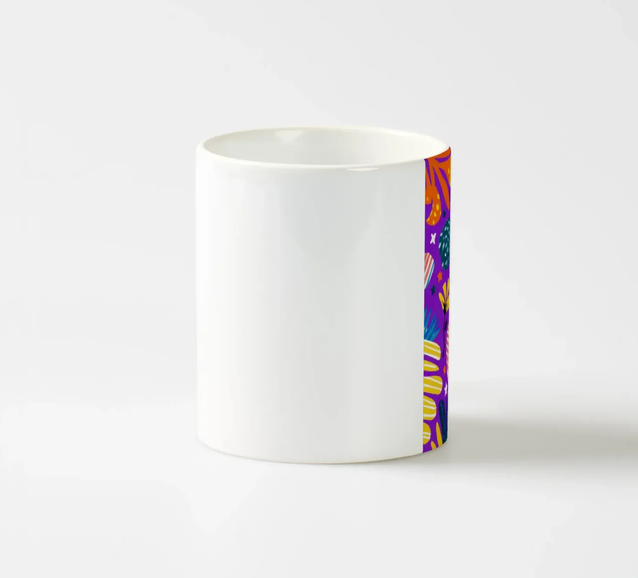 Electric Garden Party ceramic mug by Solar Paint