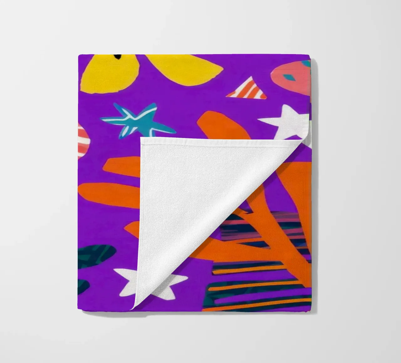 Electric Garden Party beach towel by Solar Paint