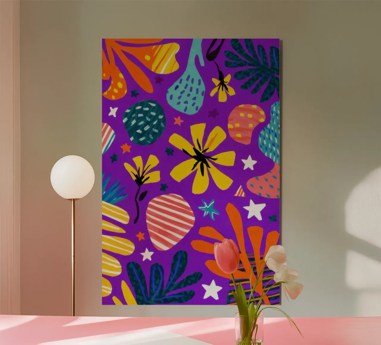 Electric Garden Party alu-dibond by Solar Paint