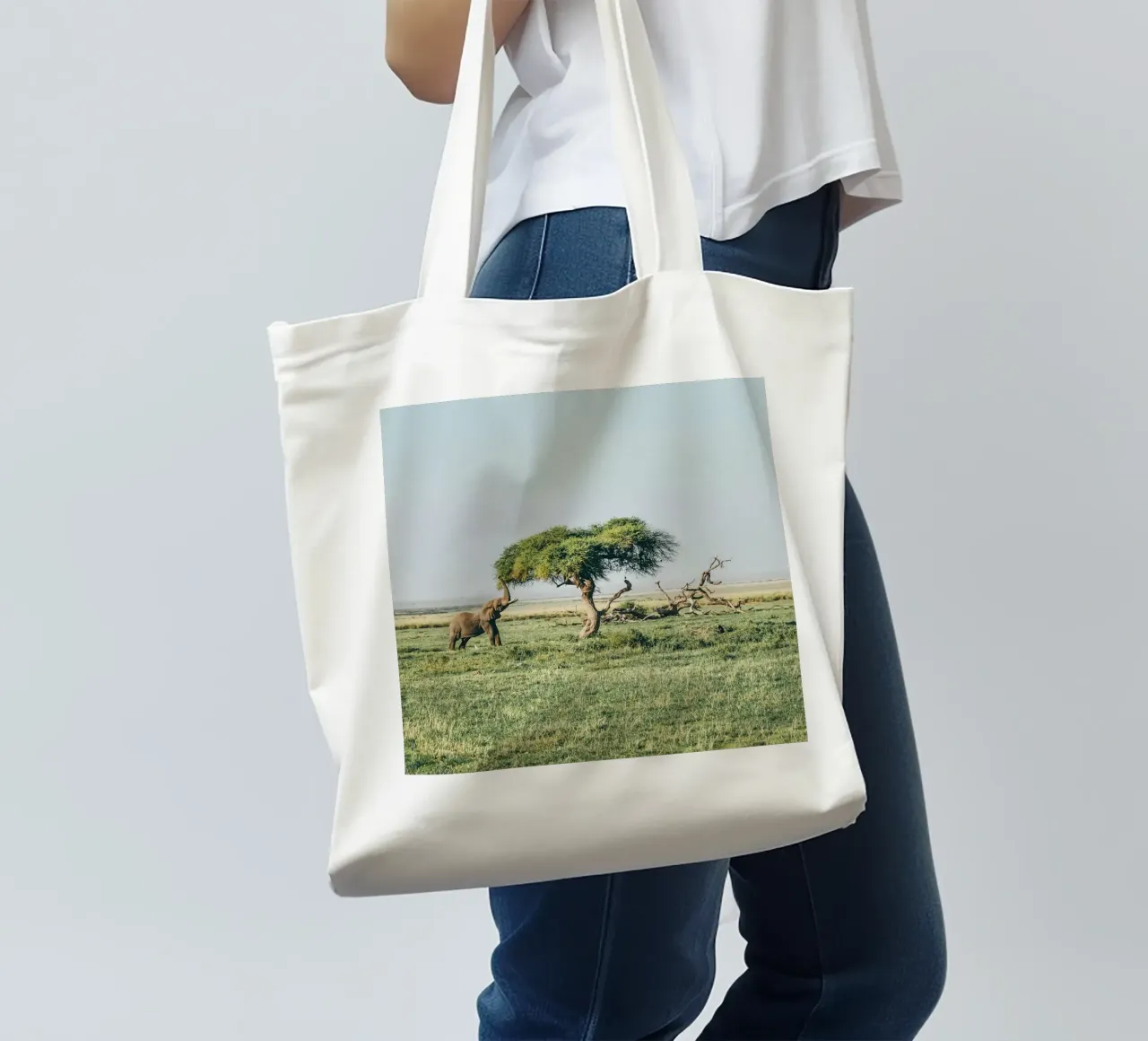 open field greenery borsa in juta da Horsire
