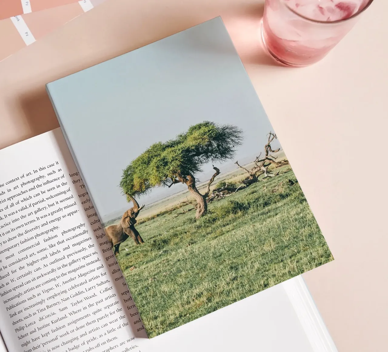 open field greenery notebook by Horsire