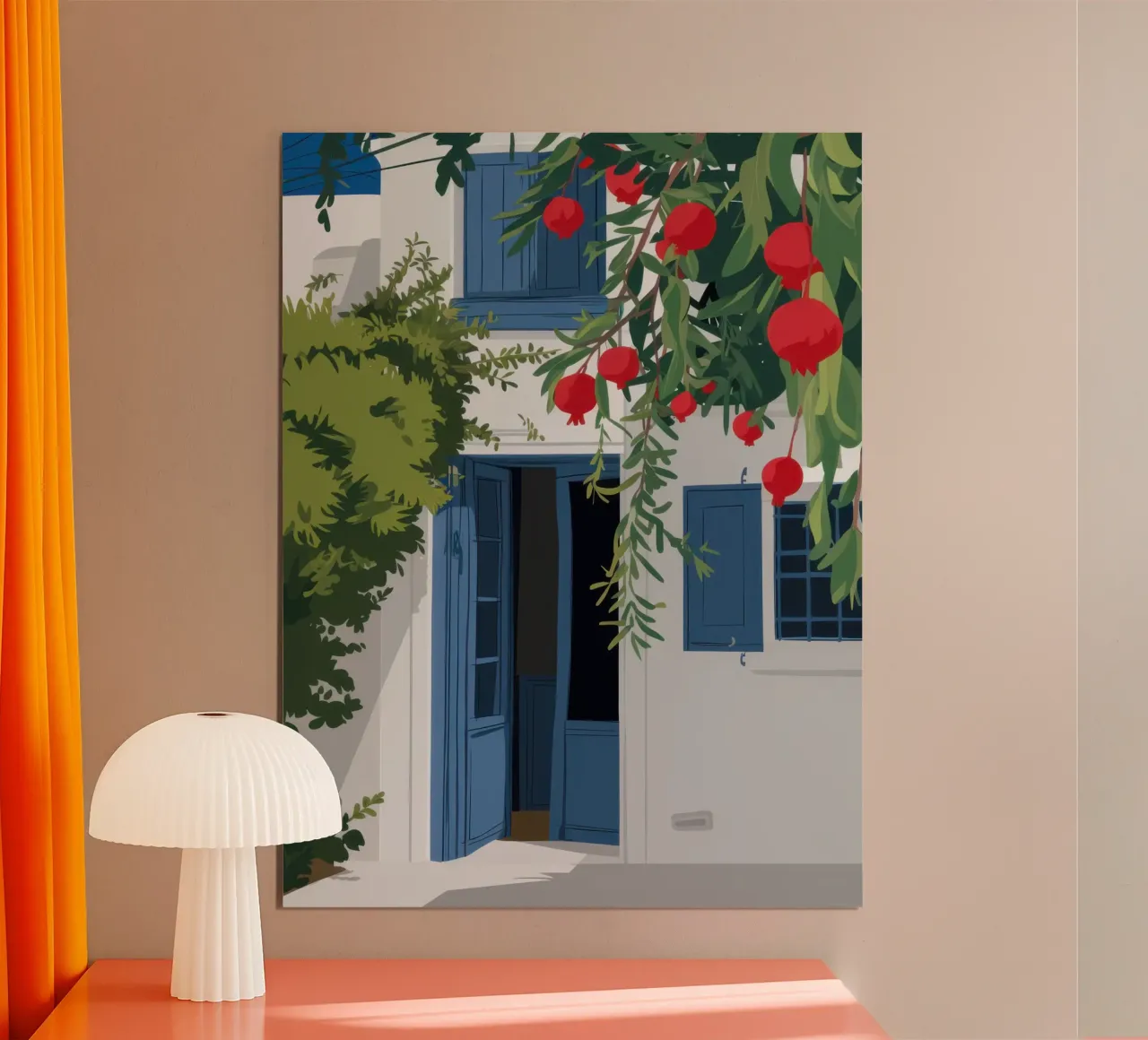Mittelmeer-Zitronenbaum Poster mit Kunststoffrahmen von Frosh Pallete