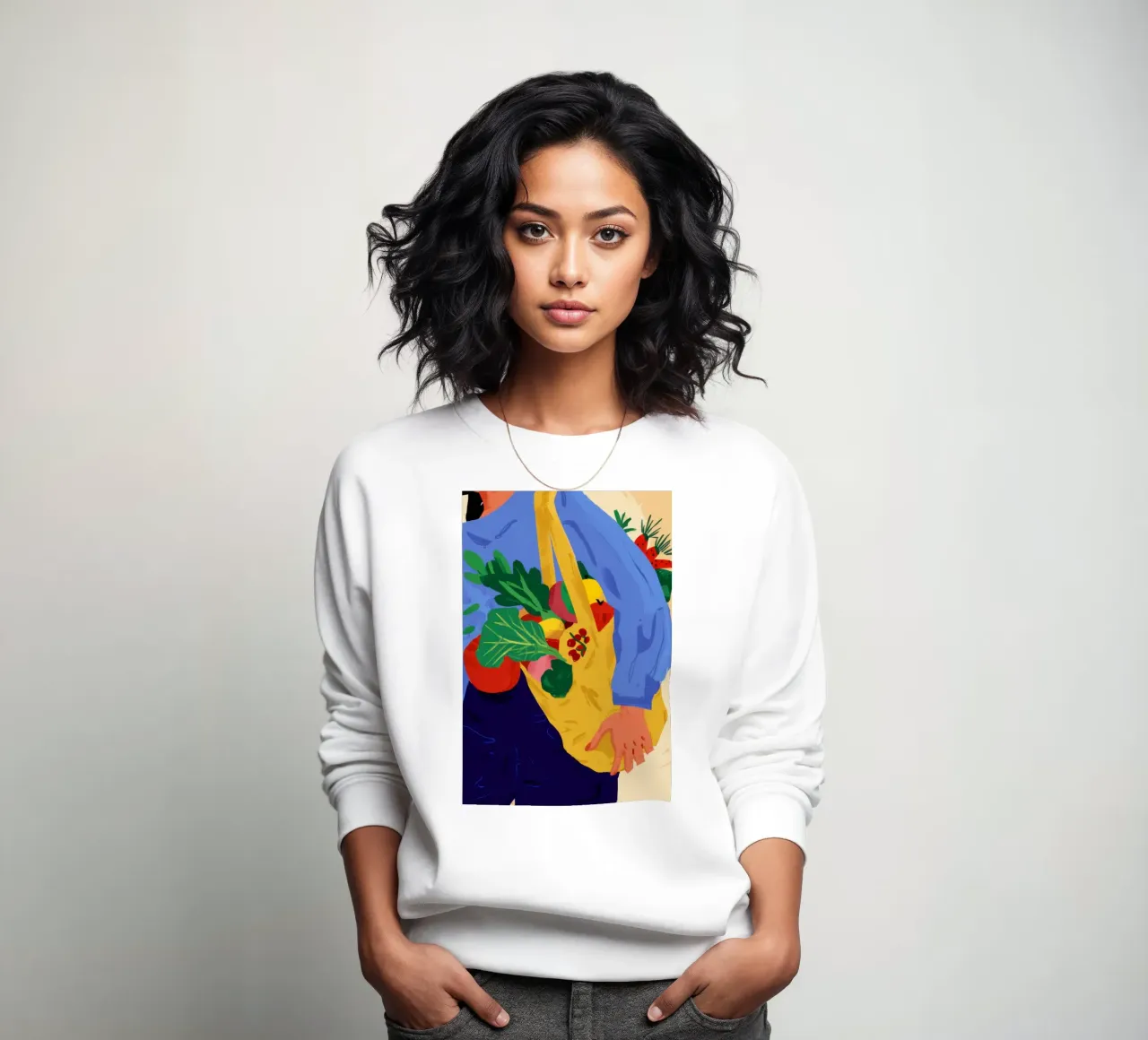 Farmer's Market Haul sweatshirt by Solar Paint