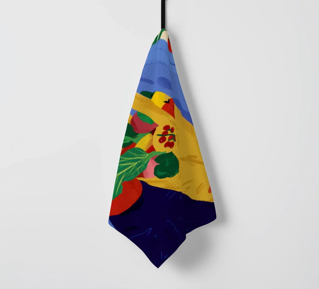 Farmer's Market Haul tea towel by Solar Paint