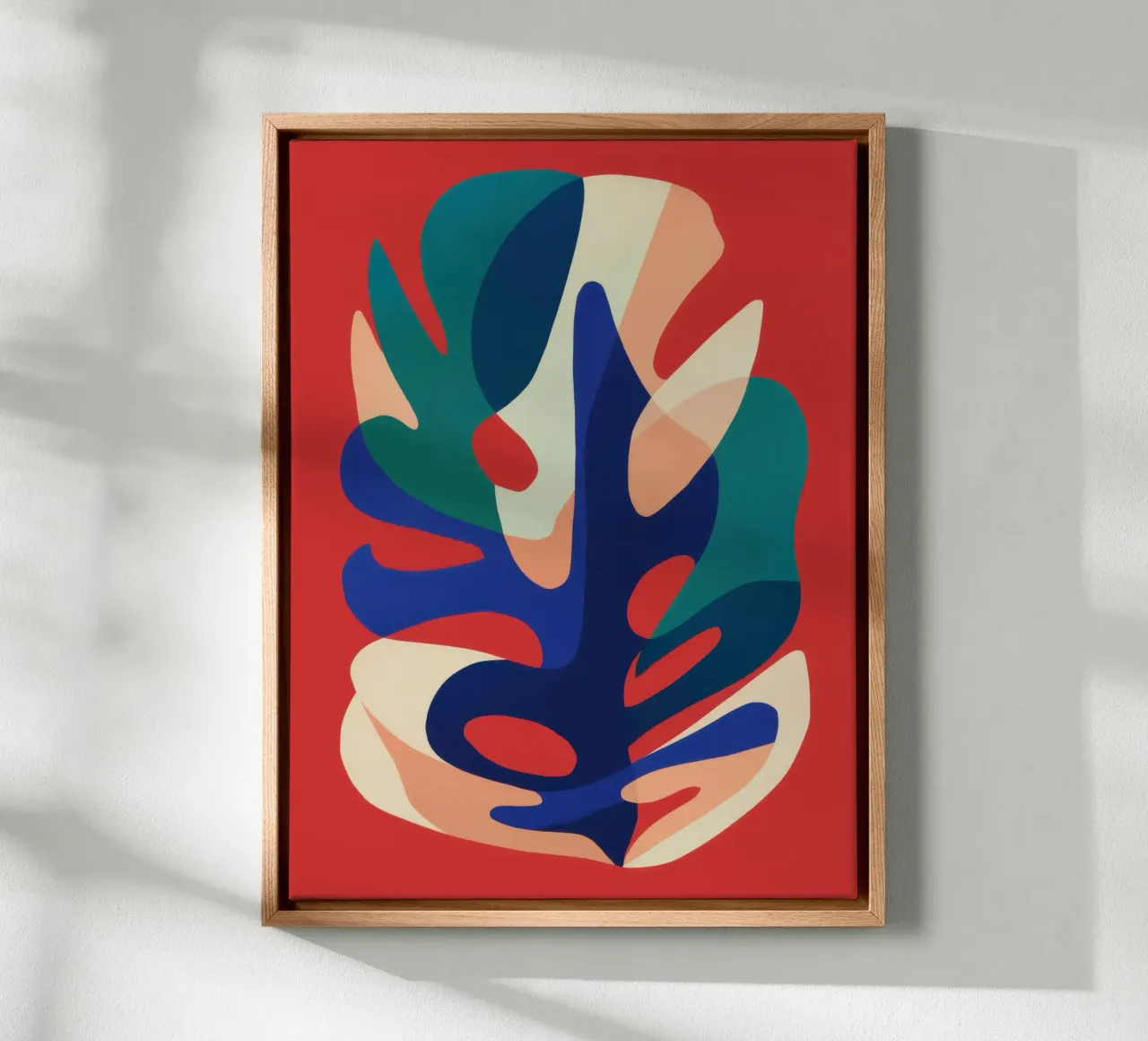 Forme ispirate a Maraoui tela con Cornice a cassetta da Frosh Pallete