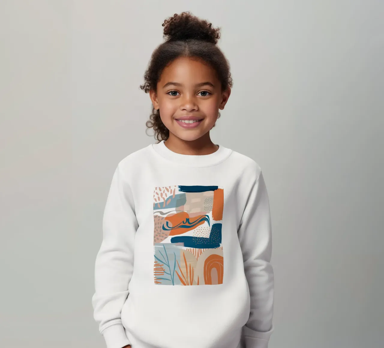 Composizione ad arco Boho felpa bambino da Solar Paint