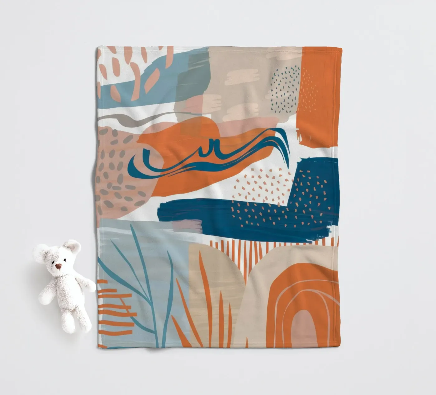 Boho Arch Composition Fleecedecke von Solar Paint