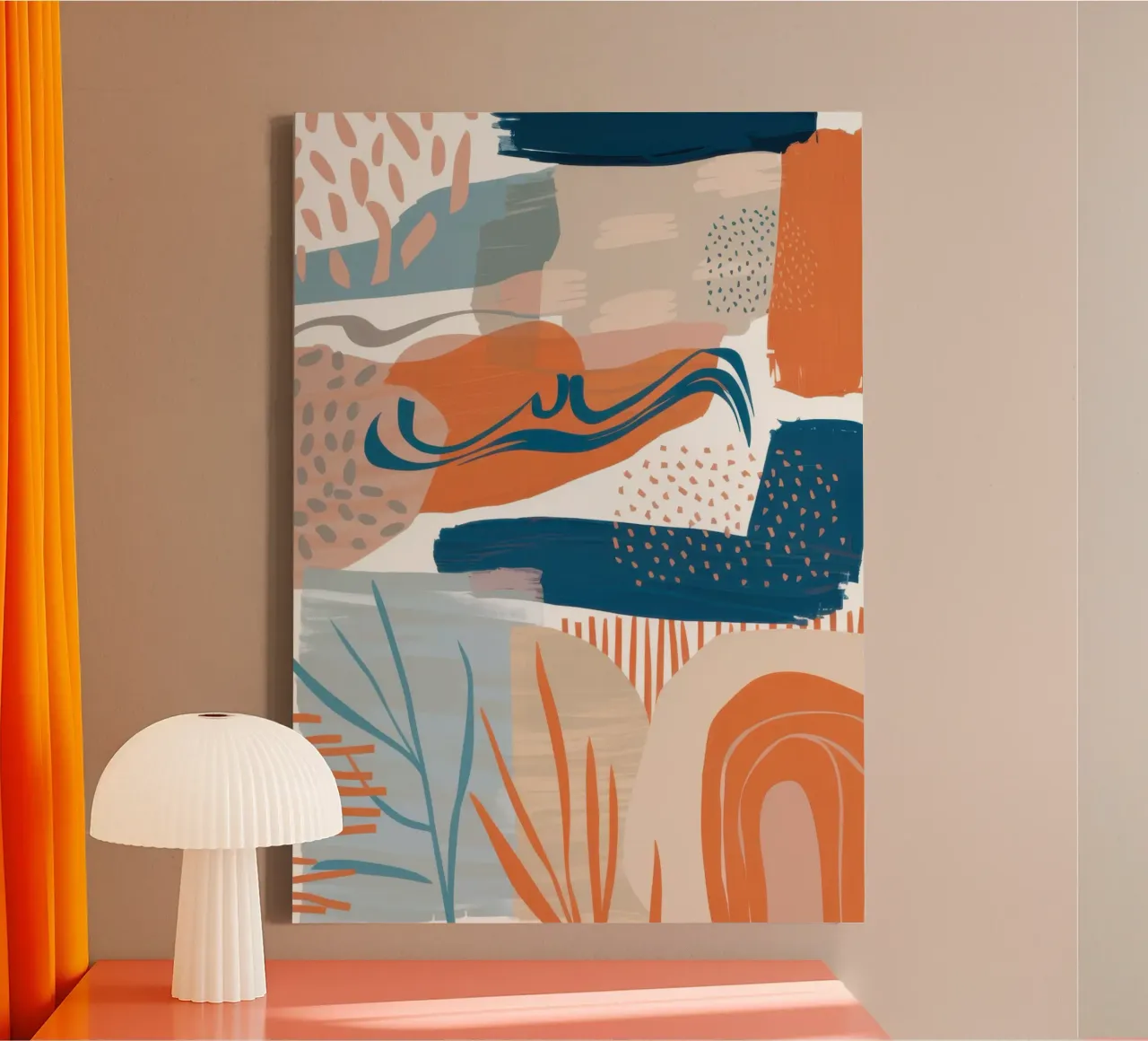Composizione ad arco Boho tela da Solar Paint