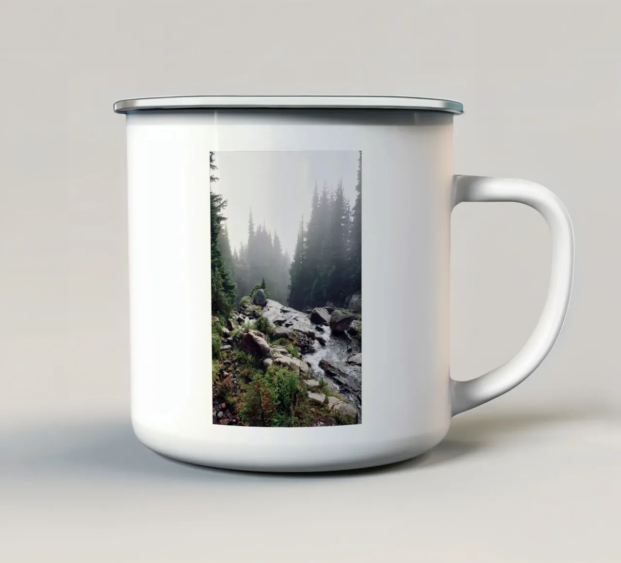 water flow nature tazza in smalto da animal story home