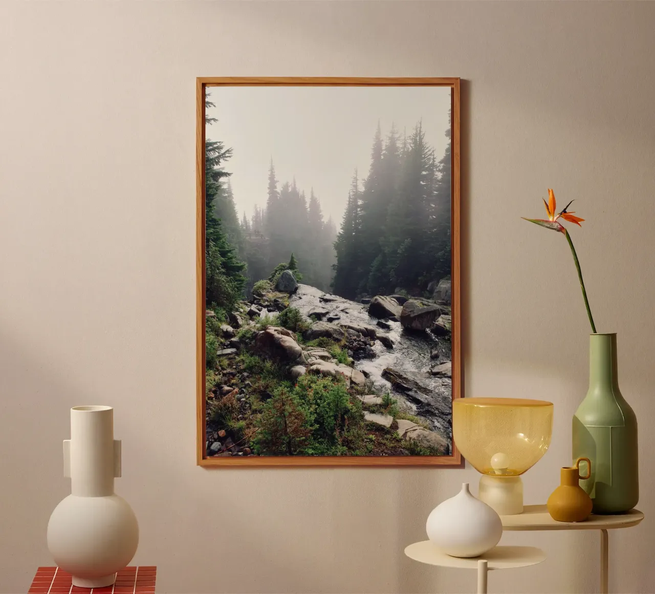 water flow nature alluminio dibond da animal story home